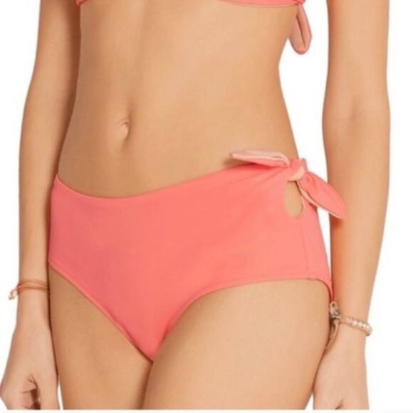 Solid & Striped The Grace Swim Bottom Coral Small - Picture 1 of 10